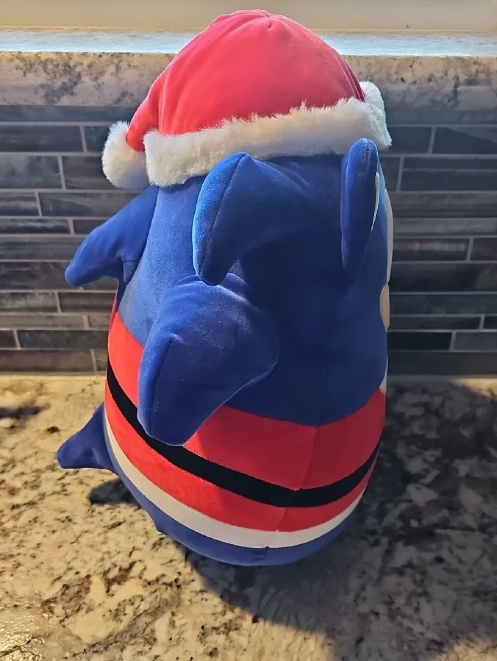 Squishmallows Sonic Plush in Blue/Red/White with Yellow Accents